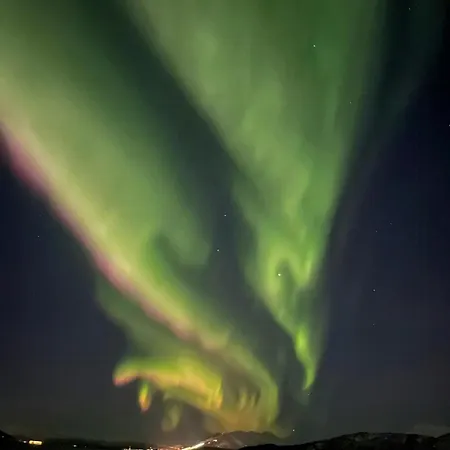 With Northern Lights Near Stetinden